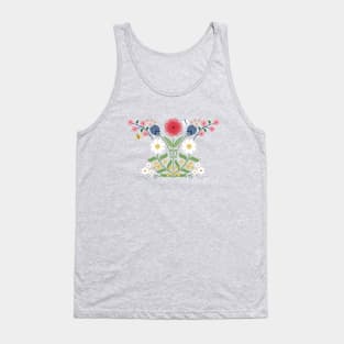 Victorian Era Florals Tank Top